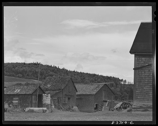 Fort Kent, Maine (vicinity). A building on the Daigle farmstead