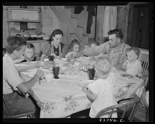 Fort Kent, Maine (vicinity). Dinner on the Daigle farm