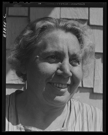 Untitled photo, possibly related to: Jewett City, Connecticut (vicinity). Wife of Estonian farmer