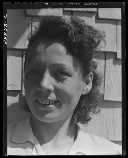 Untitled photo, possibly related to: Jewett City, Connecticut (vicinity). Daughter of Estonian farmer