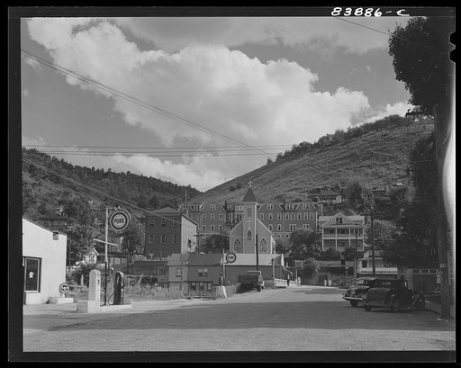 Richwood, West Virginia. Catholic church, hospital and school