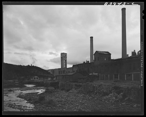 Richwood, West Virginia. Last spring this mill was producing paper. Shortage of raw materials and outdated machinery forced it to close