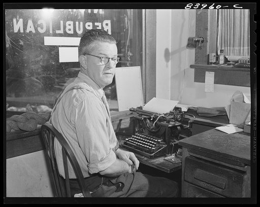 Richwood, West Virginia. B.E. Thompson, editor of the Nicholson Republican, let his own son go to New York state to work in the harvest but feels the recruiting has interfered too much with schooling and feels that the break in education for many of the boys and girls will be permanent