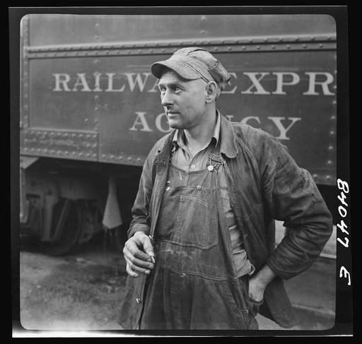 Richwood, West Virginia. An engineer on the Baltimore and Ohio railroad