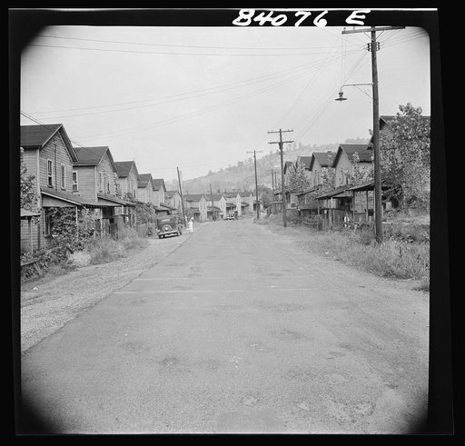 Richwood, West Virginia. Mill workers' homes in the slums