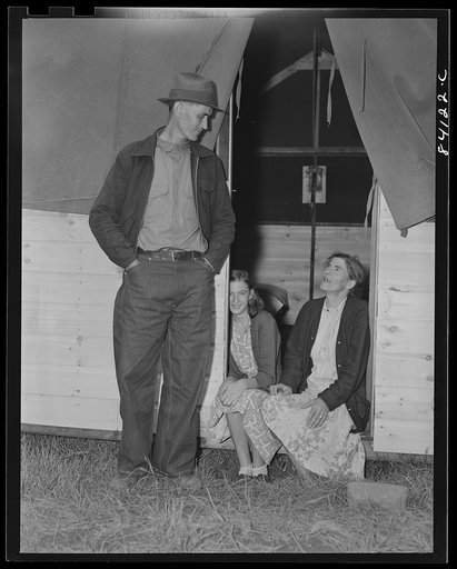 Batavia, New York. Elba FSA (Farm Security Administration) farm labor camp. A family who came to New York state to work during the harvest