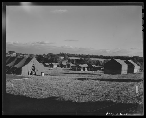 Batavia, New York. The Elba FSA (Farm Security Administration) farm workers camp near Elba, New York