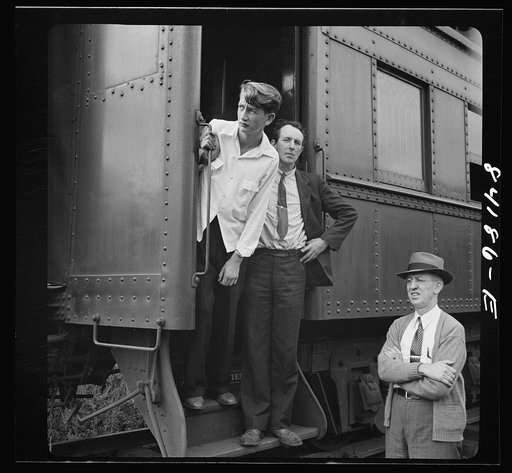 Picking up the Clay section of the special train carrying agricultural workers to upper New York state