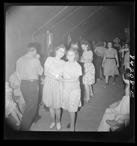 Untitled photo, possibly related to: Batavia, New York. Elba FSA (Farm Security Administration) farm labor camp. Recreation tent