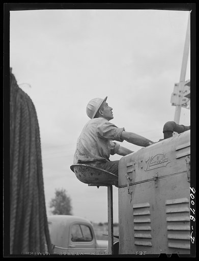 Servicing an old oil well near Wichita, Kansas