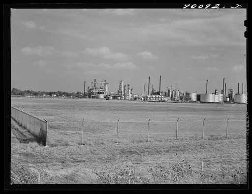 Untitled photo, possibly related to: Oil refinery. Augusta, Kansas. White Eagle Division of Mobil Gas