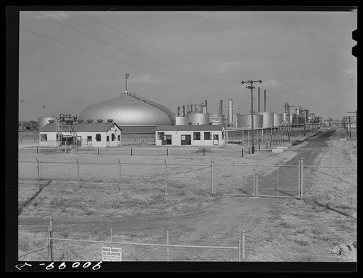Oil refinery. Augusta, Kansas. White Eagle division of Mobil Gas