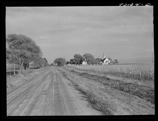 Church in farming country near Waterloo, Iowa