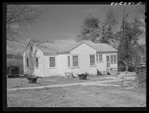Joe D. Davis' rural home built by FSA (Farm Security Administration) for defense workers on S.C. Palmer's farm near Radford, Virginia
