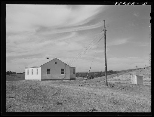 Untitled photo, possibly related to: Rural home built by FSA (Farm Security Administration) defense workers on property leased from farmers near Radford, Virginia