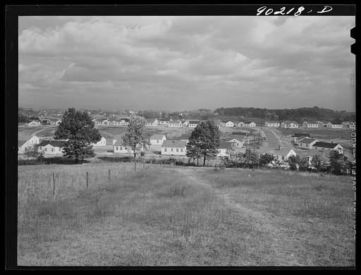 Untitled photo, possibly related to: Homes for defense workers. Sunset Village, FSA (Farm Security Administration) housing project. Radford, Virginia