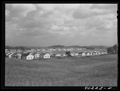 Homes for defense workers. Sunset Village, FSA (Farm Security Administration) housing project. Radford, Virginia