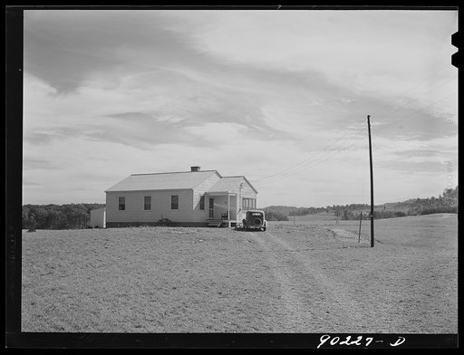 Rural homes for defense worker Porter C. James, built by FSA (Farm Security Administration) on T.B. Hall's property near Radford, Virginia