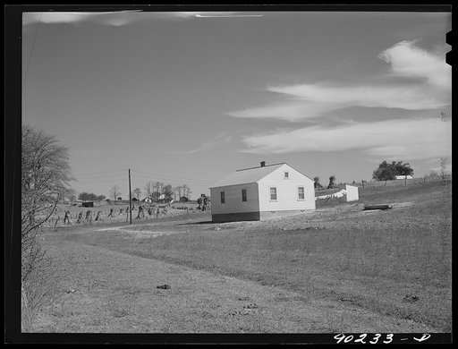 Rural home built for defense worker Hasan Charles Bellhasan, on farm of E. Wesley Altizer near Radford, Virginia
