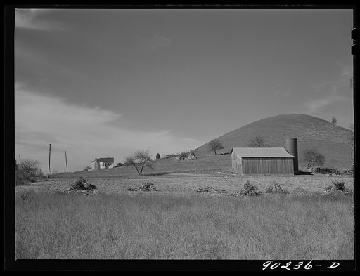 Rural home built by FSA (Farm Security Administration) for Howard H. Smith from Galax. Defense worker on J.T. Nolley's farm. Riner, Virginia, near Radford
