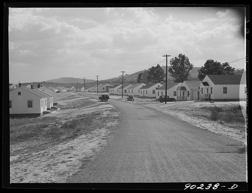 Homes for defense workers. Sunset Village, FSA (Farm Security Administration) project. Radford, Virginia