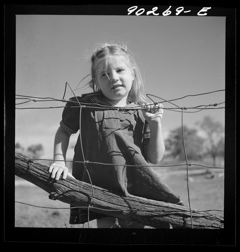 Untitled photo, possibly related to: Phyllis Fleming, daughter of defense worker, Floyd W. Fleming from Spencer, North Carolina, who lives in new rural home built by FSA (Farm Security Administration) on T.H. Walter's farm near Radford, Virginia
