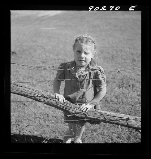 Untitled photo, possibly related to: Phyllis Fleming, daughter of defense worker, Floyd W. Fleming from Spencer, North Carolina, who lives in new rural home built by FSA (Farm Security Administration) on T.H. Walter's farm near Radford, Virginia