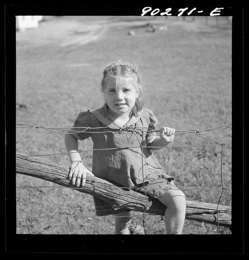 Phyllis Fleming, daughter of defense worker, Floyd W. Fleming from Spencer, North Carolina, who lives in new rural home built by FSA (Farm Security Administration) on T.H. Walter's farm near Radford, Virginia