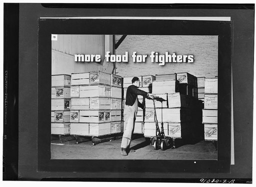 Victory in an eggshell, a filmstrip prepared by the FSA (Farm Security Administration) in September, 1942. Frame number nineteen