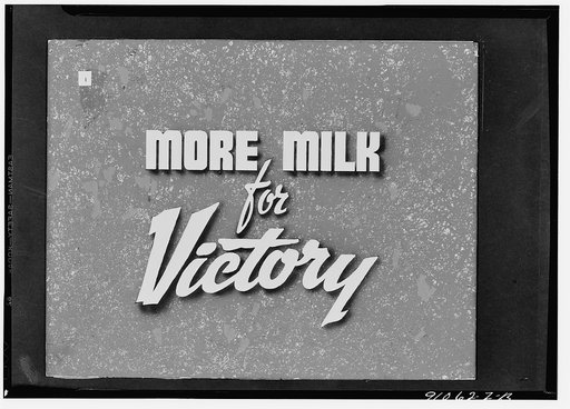 Keeping good milk good, a filmstrip prepared by the FSA (Farm Security Administration) in September, 1942. Frame number one