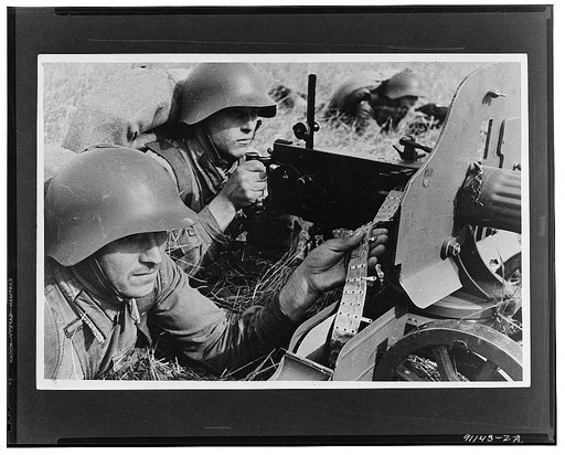 Practical exercises of the Red Army in the far eastern territory of the USSR (Union of Soviet Socialist Republics)