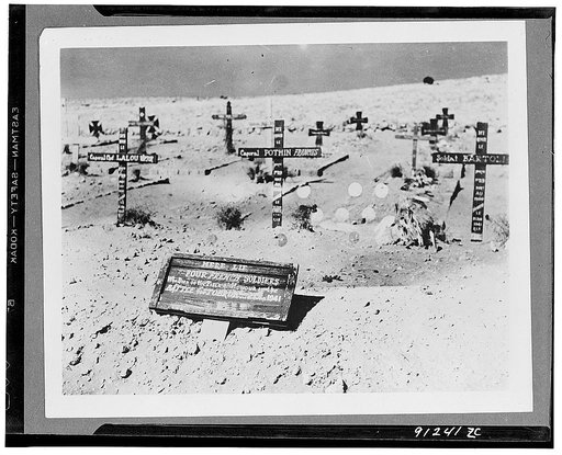 Graves of fighting French soldiers in North Africa