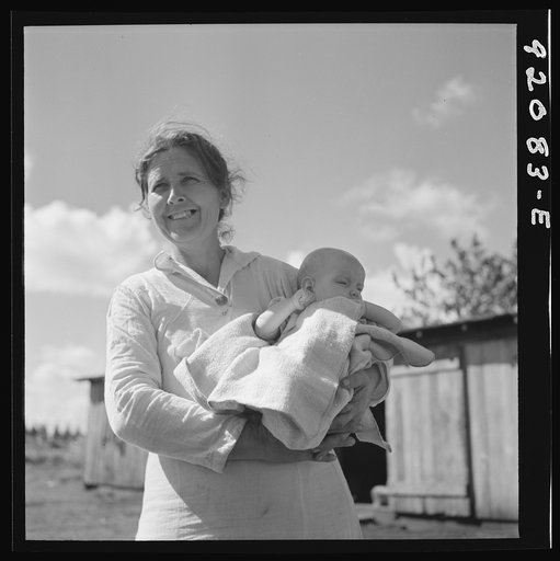 Untitled photo, possibly related to: Migrant laborer's family. Belle Glade, Florida
