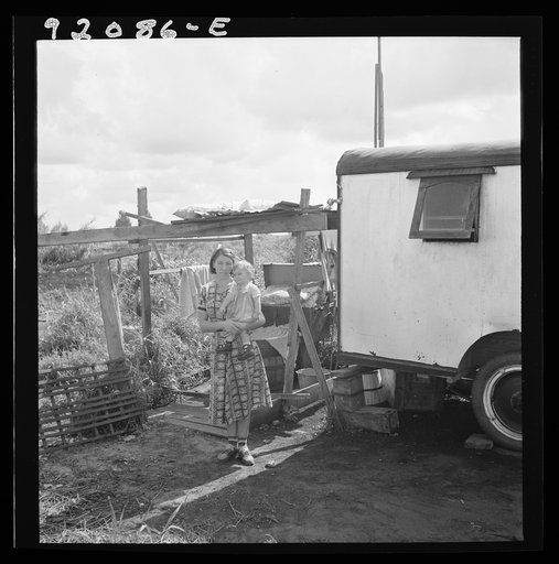 Untitled photo, possibly related to: Migrant packinghouse worker's family near Belle Glade, Florida