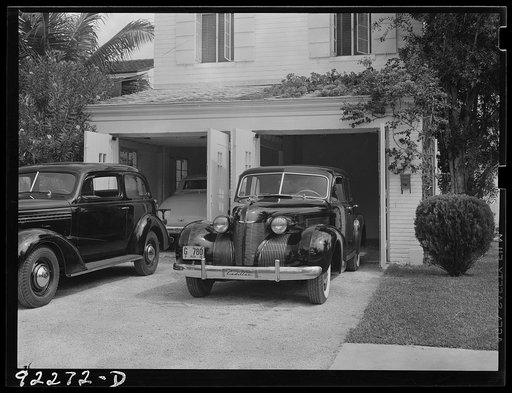 Untitled photo, possibly related to: Part of Florida home in wealthy residential section. Miami Beach, Florida