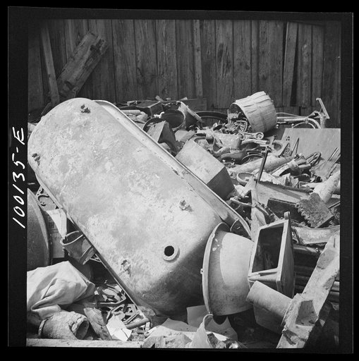Washington, D.C. Scrap salvage campaign, Victory Program. Retail junkyard