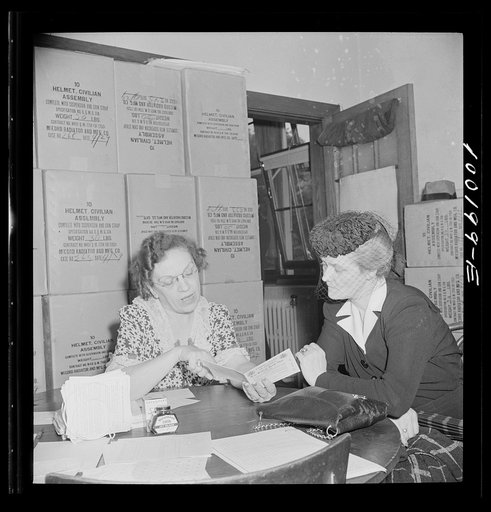 Applicants for sugar rationing cards. Adams School, Washington, D.C.