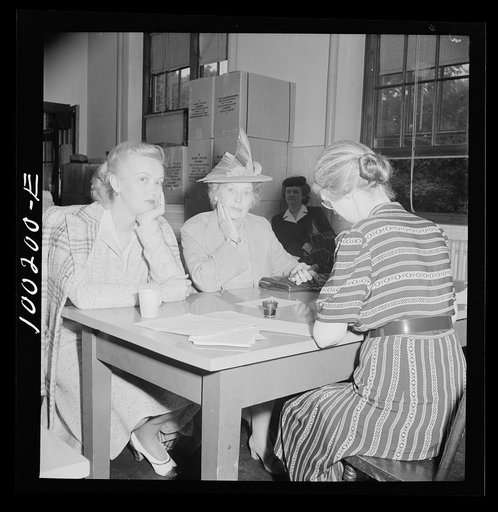 Applicants for sugar rationing cards. Adams School, Washington, D.C.