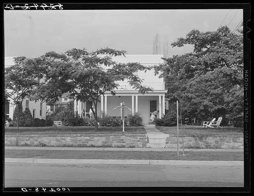 Chevy Chase, Maryland. Mrs. Harper's tourist home just over the District line, at 5530 Wisconsin Avenue