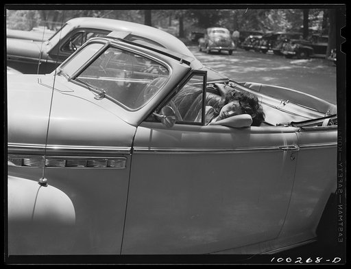 Washington, D.C. Sleeping in a car on Sunday in Rock Creek Park