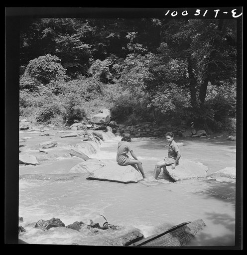 Untitled photo, possibly related to: Washington, D.C. Wading in Rock Creek Park