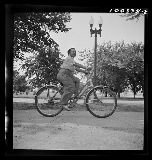 Washington, D.C. Sunday cyclist in East Potomac Park