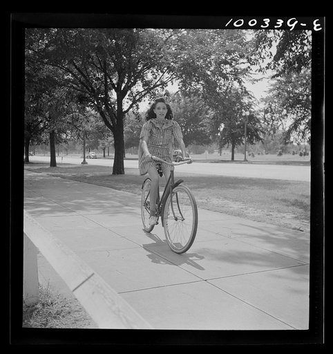 Washington, D.C. Sunday cyclist in East Potomac Park