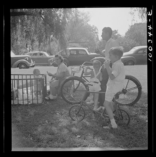 Washington, D.C. Family at Haines Point [i.e. Hains Point] on Sunday