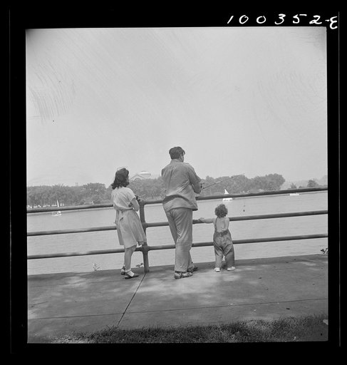 Untitled photo, possibly related to: Washington, D.C. Sunday fishing at Haines Point [i.e. Hains Point
