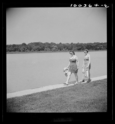 Washington, D.C. Sunbathers in East Potomac Park on Sunday