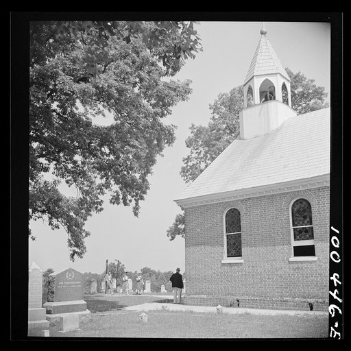 Untitled photo, possibly related to: St. Mary's County, Maryland. People going to All Faith Church