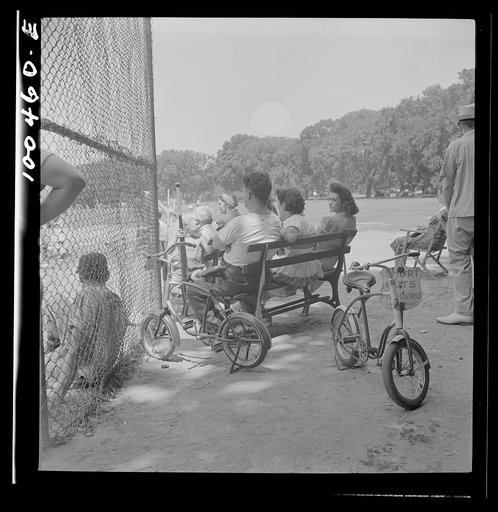 Washington, D.C. Spectators at a baseball game: wives, sweethearts and children of the players; passersby and regular fans
