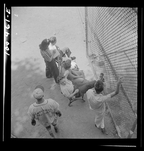 Washington, D.C. Spectators at a baseball game: wives, sweethearts and children of the players; passersby and regular fans