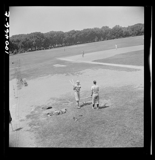 Washington, D.C. Amateur baseball game at the Ellipse between garage employees and the employees' recreation association